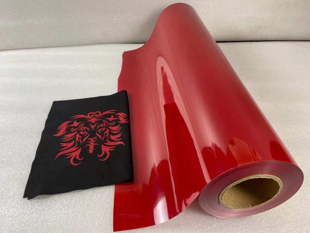 سهل إزالة الأعشاب الضارة بنقل الحرارة من الفينيل القابل للقطع PU المرن للمنسوجات